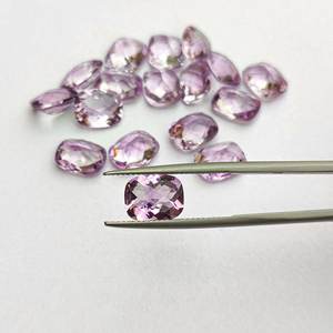 Venta al por mayor personalizado 7x9mm cojín Checker corte Real Rosa amatista joyería de alta calidad piedras preciosas naturales precio de fábrica - Product Image 3