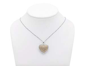Elegante colgante de corazón helado con diamantes de moissanita blanca, regalo de joyería de Hip Hop de plata - Product Image 2