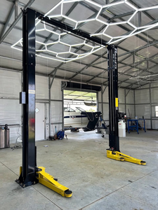 Nuevo elevador de autos profesional de 2 postes para trabajo pesado, capacidad de 10,000 lbs, elevador hidráulico para reparación de vehículos, equipo de taller en venta - Product Image 6