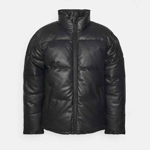 Chaqueta de Cuero para Hombre, Estilo Urbano, Ligera, Impermeable, Ecológica, Diseño Personalizado, Nueva Colección de Invierno 2023 - Product Image 1