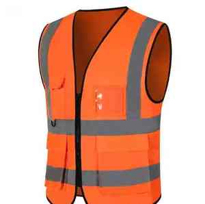 Última nueva Alta Calidad 100% poliéster Multi bolsillo Zip seguridad alta reflectante ropa de seguridad hombres 2025 chaleco y chaqueta de seguridad - Product Image 3