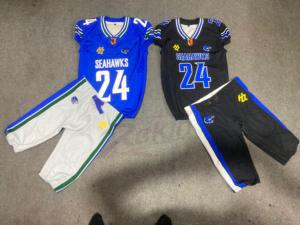 Chất Lượng Cao Tùy Chỉnh Thăng Hoa In Giải Quyết <span class=keywords><strong>Twill</strong></span> Mỹ Bóng Đá Đồng Phục Thoáng Khí Bộ Cho Nam Giới Và Thanh Thiếu Niên - Product Image 6