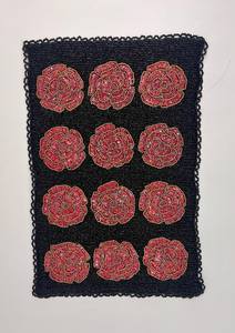 <b>Beaded</b> <b>Placemat</b> Handmade Round Charger for Luxury Dining & Holiday Decor Unique Piece Handmade <b>Beaded</b>, <b>Placemat</b>, Housewarming - Product Image 2