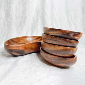 Best price <b>mango</b> fruit shape <b>wood</b> <b>bowls</b> top quality serveware decorative wooden <b>bowl</b> for sale - Product Image 4