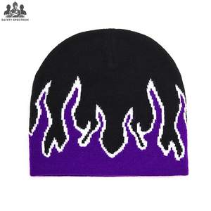 Vente flash : Bonnet d'hiver unisexe SAFETY SPECTRUM, personnalisé, haute qualité, 100% coton, imperméable, jacquard uni, taille ajustable - Product Image 5