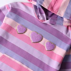 Sudadera transpirable de algodón con estampado personalizado para niños, Sudadera con capucha Lisa personalizada para niñas, sudaderas con capucha de tela de punto cálido para niños - Product Image 4