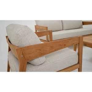 โซฟาไม้สักกลางแจ้งร่วมสมัยสำหรับสวนโรงแรมลานสวนและเฟอร์นิเจอร์นั่งเล่น - Product Image 5