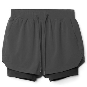 Vente en gros de shorts d'athlétisme en polyester avec logo personnalisé avec spandex shorts de course pour hommes - Product Image 3