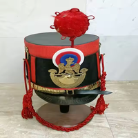 Casque Pickelhaube antique d'officier prussien et allemand, imitation cuir noir, support en métal poli, objet de collection