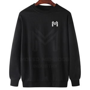 เสื้อสเวตเชิ้ตผู้ชายคุณภาพสูง ปี 2025 ผ้าฟลีซเนื้อนุ่ม ระบายอากาศได้ดี น้ำหนักเบา ผลิตจากผ้าฝ้ายผสมโพลีเอสเตอร์ สวมใส่สบาย แบบสวมหัว สีพื้น ผลิตด้วยเทคนิคการย้อมแบบเรียบ - Product Image 1