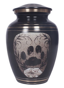 <b>Black</b> Finish Handmade White Glossy Urn <b>Top</b> Selling High Quality Cremation Urn Classic <b>Funeral</b> Supplies <b>For</b> Adult Ashes Finished - Product Image 2