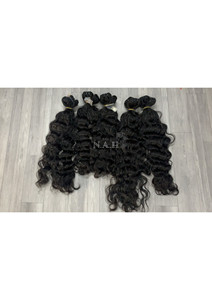 Extensiones de cabello Remy virgen camboyano Onda natural Onda profunda suelta Rizo profundo Rizado Recto Procesamiento químico Ninguno - Product Image 6