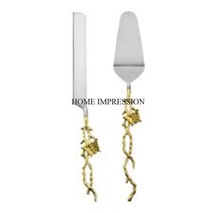 Most Fancy Unique Designer Silver Color Plated <b>Cake</b> Server and Spoon Set for <b>Wedding</b> and Parties <b>Cake</b> Tools Supplies From India - Product Image 6