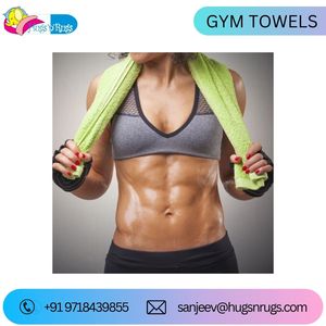 Toalla de gimnasio de algodón 100% de calidad suave Toalla de mano de fabricante al por mayor súper absorbente Toallas de baño de mano de golf de India - Product Image 5