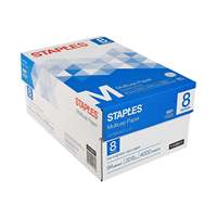 Agrafes multi-usages A4, blanc brillant, 100% pâte de bois vierge, 80 g/m², surface lisse, importées, 500 feuilles/paquet, coupe de précision