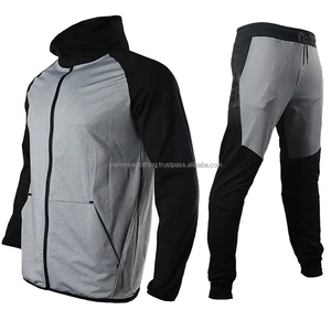 Chándal polar ecológico de invierno de talla grande para hombre, ropa deportiva transpirable, conjunto de chándal estampado con cremallera ligera, diamantes de imitación - Product Image 4