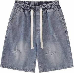 Élégant taille haute Denim strass femmes été formel déchiré en détresse Shorts décontractés imperméable respirant fournisseur à la mode - Product Image 1