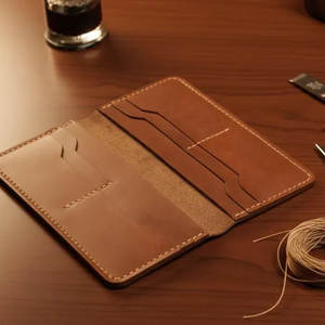 Cartera Bifold Larga de Cuero para Hombre, Precio Económico, Venta al por Mayor, Calidad Premium, Carteras de Cuero Genuino para Hombre - Product Image 1