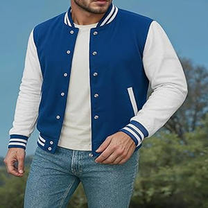 Veste universitaire pour hommes dernière arrivée meilleur design impression de logo personnalisé veste universitaire pour hommes téléchargée par robe de sport - Product Image 2