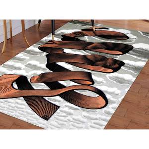 Tapis MC Escher avec motif de visage abstrait, tapis imprimé pour décoration moderne de la maison, tapis en chenille - Product Image 3
