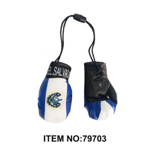 Guantes de boxeo de piel de vaca con logotipo personalizado EL SALVADOR para niños 384PC 32DZ/CS Set Guantes de entrenamiento en tamaños 12oz 14oz 16oz - Product Image 1