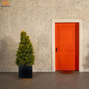 Jardinera Cuadrada de Fibra de Vidrio Negra de 24 Pulgadas, de Grado Comercial, Estilo Americano, para Uso en Hoteles, Antióxido - Product Image 2