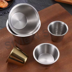 Stainless Steel Conical <b>Sauce</b> Jam Condiment Cup Kitchen Utensils Metal Cups Conical Kitchen Utensils Jam and Saucers Cup - Product Image 2