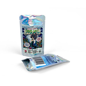 Tùy chỉnh in đứng lên túi nhựa bao bì Gummy túi nắp kéo nhựa Holographic kẹo Túi - Product Image 3