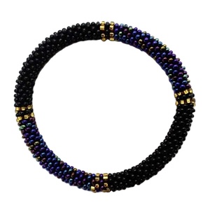 Pulseras de moda multicolor de calidad superlativa/brazaletes hechos a mano en Nepal cuentas de vidrio tejidas/hilos de algodón duradero Unisex - Product Image 1