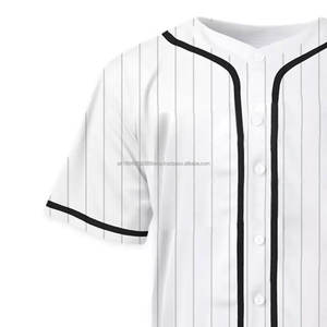 Personalizado de manga corta precios baratos en blanco Jersey de béisbol al por mayor sublimación impresa llanura hombres camisetas de béisbol - Product Image 4
