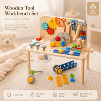 Table d'activités Montessori multifonctionnelle en bois, imprimée à la presse manuelle, pour tout-petits, avec planche sensorielle DIY et ensemble cadeau