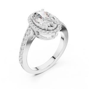 แหวนแต่งงาน10k ประดับหินขนาดใหญ่สำหรับผู้หญิงจาก auriabliss - Product Image 6