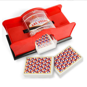 Suministro directo del fabricante, máquina barajadora <span class=keywords><strong>de</strong></span> manivela manual, <span class=keywords><strong>juego</strong></span> <span class=keywords><strong>de</strong></span> <span class=keywords><strong>mesa</strong></span> <span class=keywords><strong>de</strong></span> plástico Texas Hold'em, 2 pares <span class=keywords><strong>de</strong></span> naipes, entretenimiento - Product Image 4