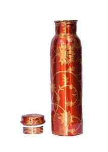 Botella de cobre esmaltado a mano, botellas de cobre pintadas a mano de alta calidad, de lujo, de larga duración, venta al por mayor, precio bajo - Product Image 4