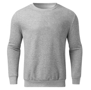 Sweat-shirt à col rond unisexe en coton French Terry 380 g/m² en gros, sweat-shirt uni pour homme, thermique unisexe - Product Image 1