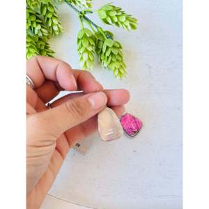 Gabi Jim Sterling <b>Silver</b> Dangle Drop <b>Earrings</b> Cotton Candy Composite Material - Product Image 4