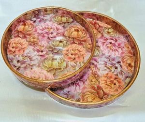 ตกแต่งสไตล์หรูหราผลไม้ถาดกลมขายส่งร้านอาหารไม้อะคาเซียสําหรับเสิร์ฟอาหารที่กําหนดเอง Homeware ตกแต่งตารางการจัดเก็บ - Product Image 2