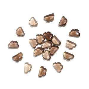 Cuentas de Cuarzo Ahumado Natural en Forma de Nube de 12 mm, Talladas Suaves, Dijes de Piedras Preciosas para la Fabricación de Joyas - Product Image 2