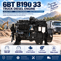 Moteur diesel de camion SCDC Cums 6BT Série B190-33 2500 tr/min turbocompressé 4 temps 6 cylindres pour remplacement de moteur de camion de transport de marchandises