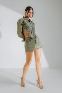 Nouvelle veste en jean décontractée pour femmes confortable et respirant Streetwear veste en jean teinté - Product Image 3