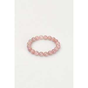 <b>Rose</b> <b>Quartz</b> Natural Stone <b>Bracelet</b> 10 mm - Product Image 3