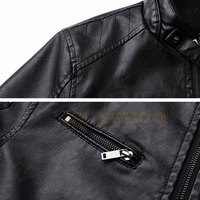 Veste en cuir d'hiver de haute qualité fabriquée au Pakistan avec col montant et logo frontal - Service OEM de marque privée