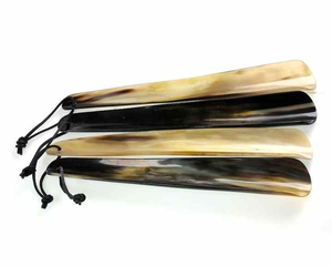 Luxurious Men's <b>Shoe</b> <b>Horn</b> Handcrafted with Polished Finish Customizable Buffalo <b>Horn</b> Oval Adjustable DIY Style Marco Enterprises - Product Image 1