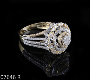 แหวนเพชร D'VINS JEWELS รูปทรงดอกไม้ เพชรเลี้ยงในห้องปฏิบัติการ ทองคำ 14K สีโรสโกลด์ สำหรับงานหมั้น งานแต่งงาน เครื่องประดับเจ้าสาวสำหรับผู้หญิง - Product Image 4
