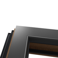Huasin Wholesale USA Qatar Standard 2025 Fabricant de fenêtres et portes en bois recouvert d'aluminium à ouverture intérieure personnalisées