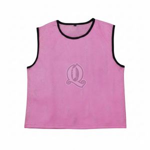 Custom Grey Floorball Training Bibs Breathable Polyester Mesh Scrimmage <b>Vest</b> for Team Sports Adults Youth pinnie - Product Image 5