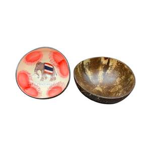 Bol en coquille de noix de coco naturelle fait à la main ornement laqué du Vietnam-bol à bonbons créatif - Product Image 2