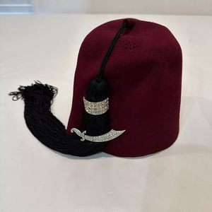 Sombrero Fez Bordado Vintage de los Shriners, Color Granate con Borla, Sombrero Masónico de Alta Calidad, Personalizado, Más Vendido - Product Image 3