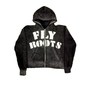 100% coton Streetwear Style lavé à l'acide 450 GSM poids lourd en détresse bases brodées à capuche - Product Image 1