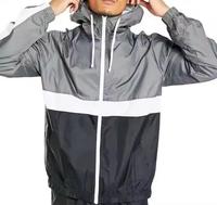 Ensemble survêtement streetwear vintage coupe-vent à capuche surdimensionné pour homme en microfibre satinée brodée sur mesure, séchage rapide, idéal pour l'automne